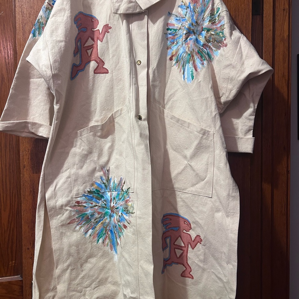 Hand painted Oversized Arizona coat